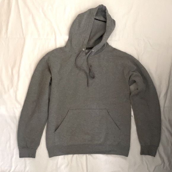 ATHLETIC WORKS GRAY HOODIE SWEATSHIRT - Picture 2 of 8